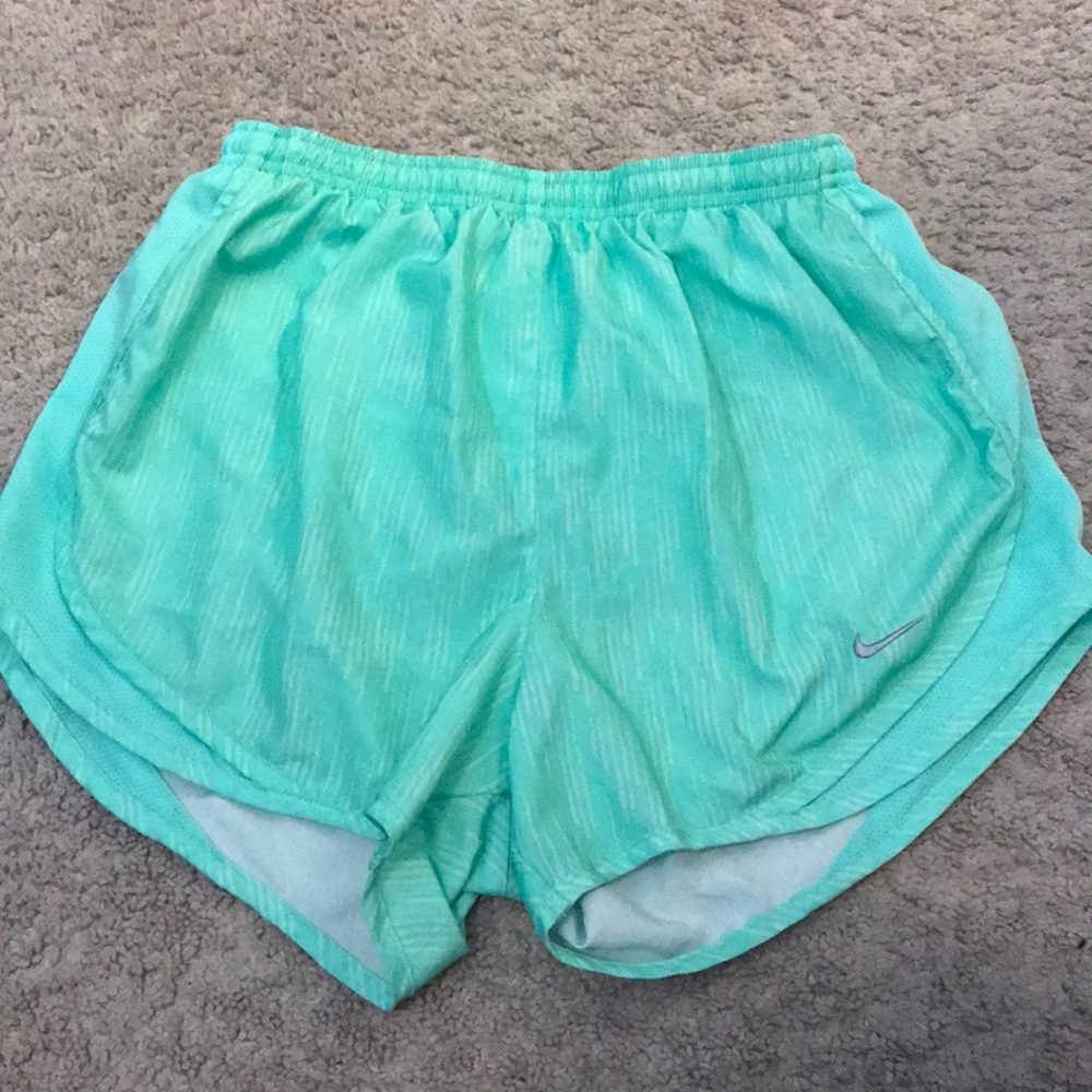 Cute and comfy green Nike Dri-Fit 4 Inch Shorts